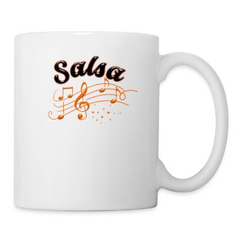 Salsa Musik Salsa Tanz - Tasse - Weiß - Rechts