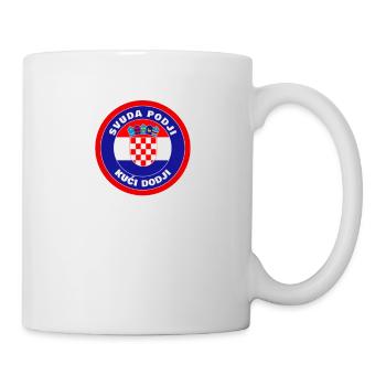Hrvatska zastava Kroatien Svuda podji kuci dodji - Tasse - Weiß - Rechts