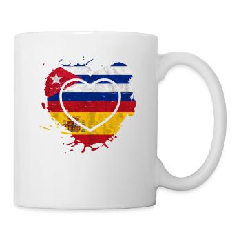 Spain Cuba Heart - Mug - white - Right