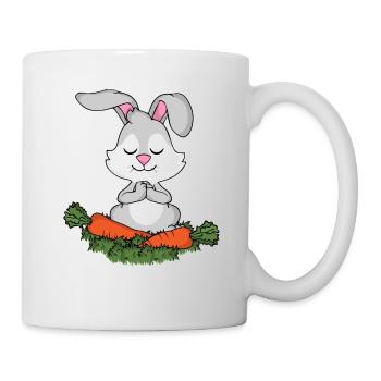 Lapin Méditez Cadeau Femmes Bunny Yoga - Mug blanc - blanc - Droite