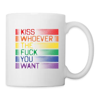 Embrassez qui vous voulez - Mug blanc - blanc - Droite