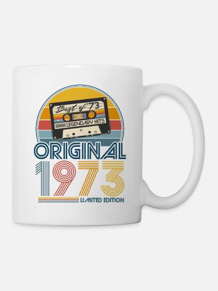 1973 Vintage Birthday Retro Gift - Mug - white