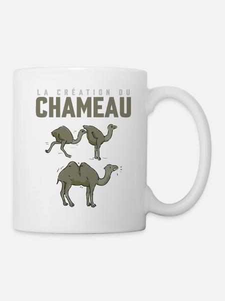 Blague humour création du chameau hilarant - Mug blanc - blanc