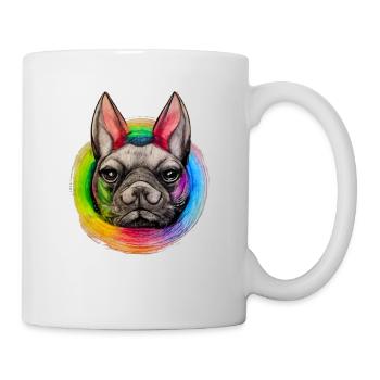 Rainbow Dog French Bulldog - Mug - white - Right