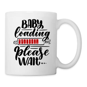 Baby loading is loading Pregnant Pregnant - Mug - white - Right