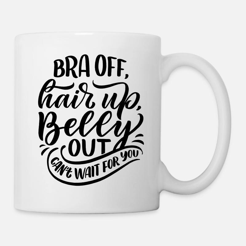 Bra from belly out Belly Out Pregnant Pregnant - Mug - white