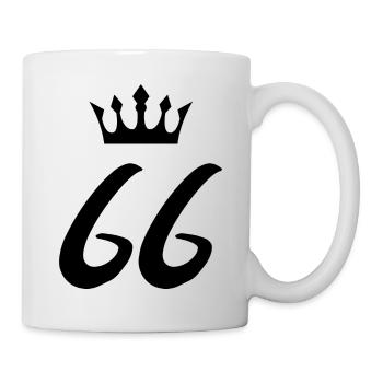 66 Couronne numérique - Mug blanc - blanc - Droite