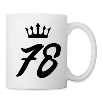 78 Number crown - Mug - white - Right