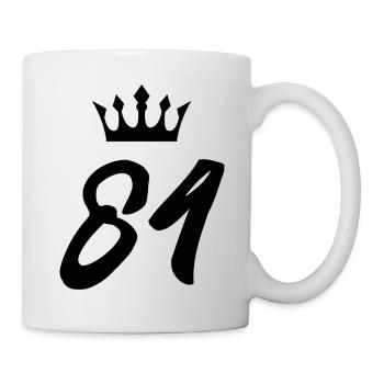84 Number crown - Mug - white - Right