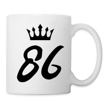 86 Couronne numérique - Mug blanc - blanc - Droite