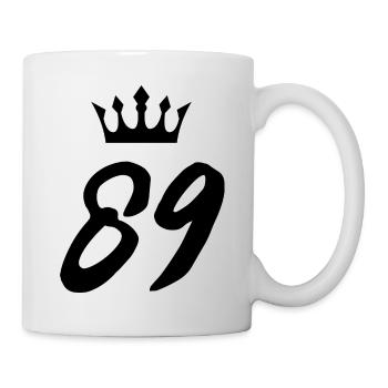 89 Number crown - Mug - white - Right