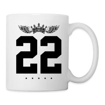 22 Number crown - Mug - white - Right