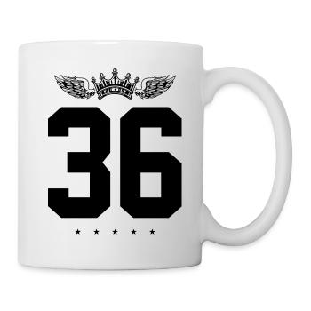 36 Number crown - Mug - white - Right