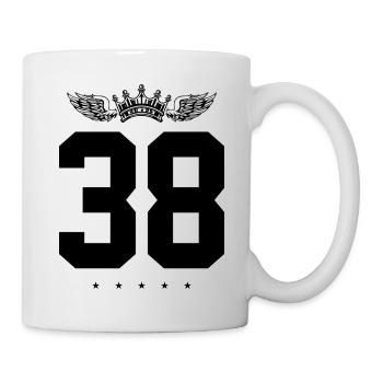38 Couronne numérique - Mug blanc - blanc - Droite