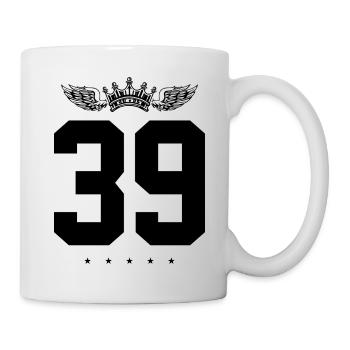 39 Number crown - Mug - white - Right