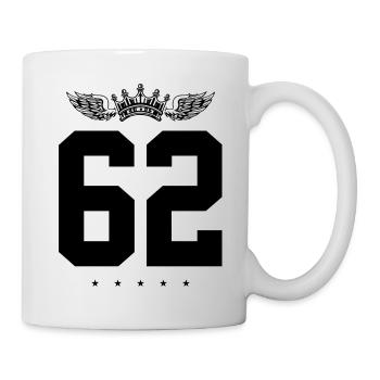 62 Couronne numérique - Mug blanc - blanc - Droite