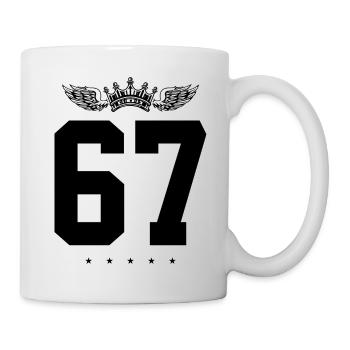 67 Number crown - Mug - white - Right