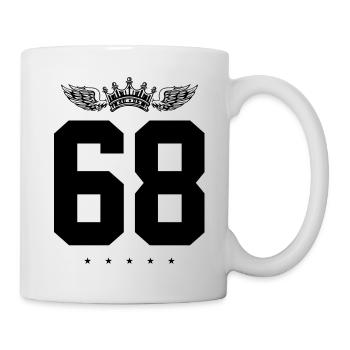68 Couronne numérique - Mug blanc - blanc - Droite