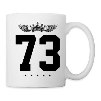 73 Number crown - Mug - white - Right