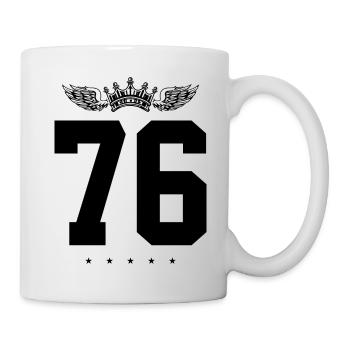 76 Number crown - Mug - white - Right