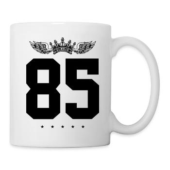 85 Number crown - Mug - white - Right