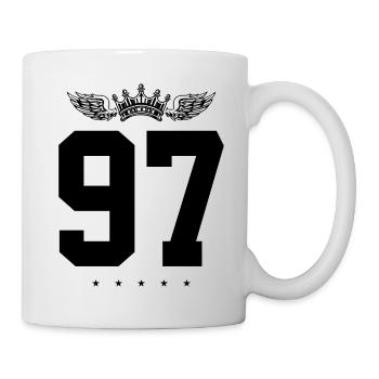 97 Number crown - Mug - white - Right