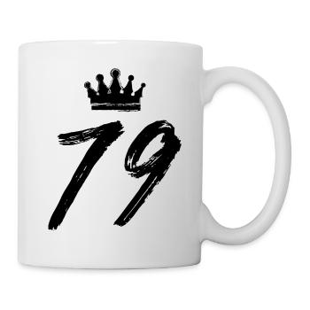 79 Number crown - Mug - white - Right