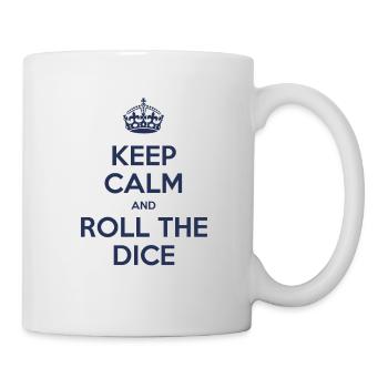Keep calm and roll the dice - Mug blanc - blanc - Droite