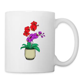 Orchidee Fleischfressende Venus Fliegenfalle - Tasse - Weiß - Rechts