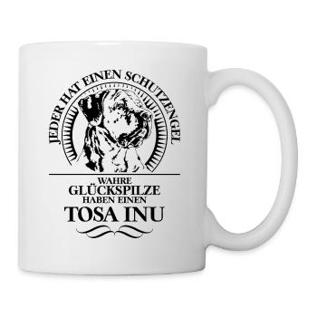 TOSA INU Schutzengel Hundespruch Hunde Wilsigns - Tasse - Weiß - Rechts