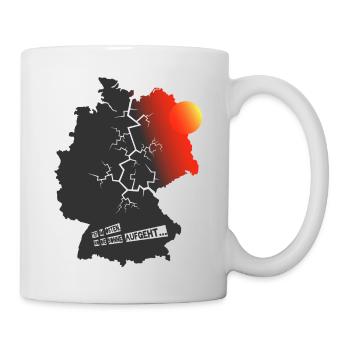 Tief im Osten (Sonnenaufgang-Edition) - Tasse - Weiß - Rechts