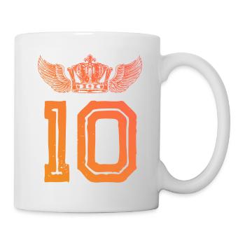 Couronne de 10 chiffres - Mug blanc - blanc - Droite