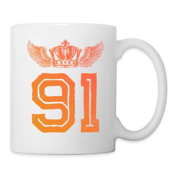 91 Number crown - Mug - white - Right