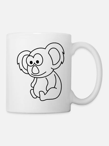 Koala Comic Animal - Mug blanc - blanc