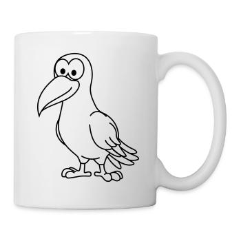 Crow Comic Animal - Mug - white - Right