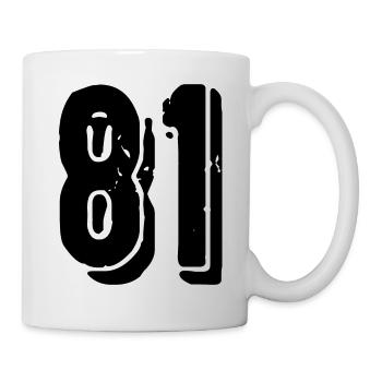 81 number jersey - Mug - white - Right