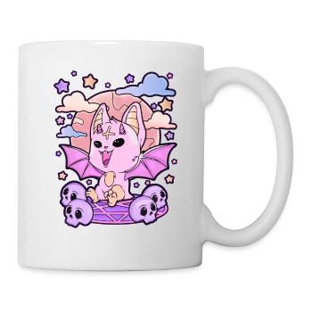 Pastel Goth Gruseliges Geschenk Creepy Kawaii - Tasse - Weiß - Rechts