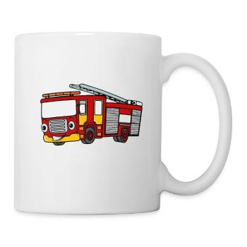 Camion de pompiers Camion de pompiers Cadeau Brigade de pompiers - Mug blanc - blanc - Droite