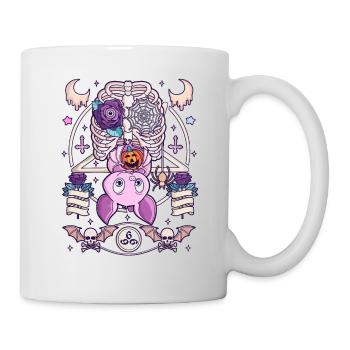 Horror Halloween Creepy Kawaii Pastel Goth - Tasse - Weiß - Rechts