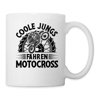 Motocross - Tasse - Weiß - Rechts