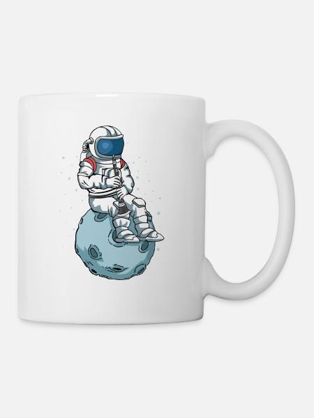 Clarinette Astronaute Musique Cadeau Clarinette - Mug blanc - blanc