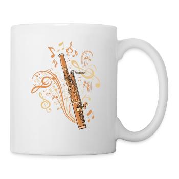 oboe, player, musical instrument, big band, bassoon - Mug - white - Right