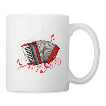 Accordéoniste Hommes Instrument de Musique Accordéon - Mug blanc - blanc - Droite