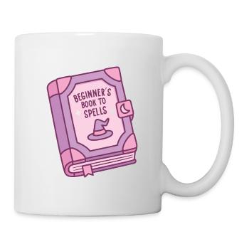 Witch Spell Book Beginner Book To Spells Funny - Mug - white - Right