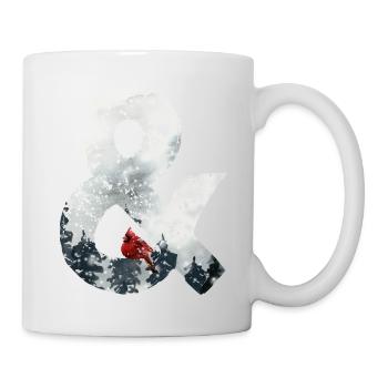 & – decorative lettering – winter - Mug - white - Right