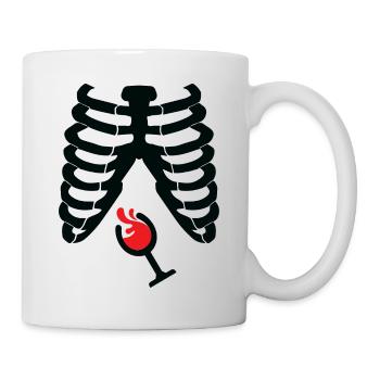 Alcool intus - Mug blanc - blanc - Droite