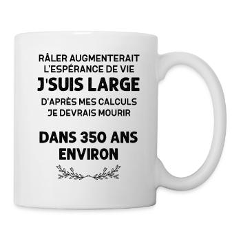 Râler Ma Cure De Jouvence Humour Râleur - Mug blanc - blanc - Droite