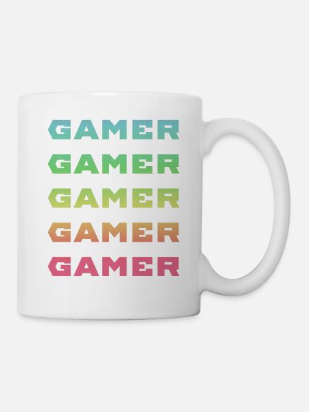GAMER GAMER GAMER GAMER GAMER - Mug - white
