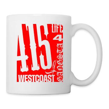 West Coast Gangsta 4 Life - Mug blanc - blanc - Droite