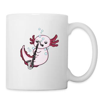 Bassklarinette Axolotl Big Band Kinder Orchester - Tasse - Weiß - Rechts